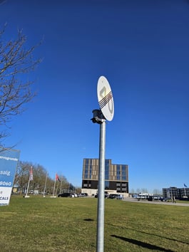 Camera hidden on pole